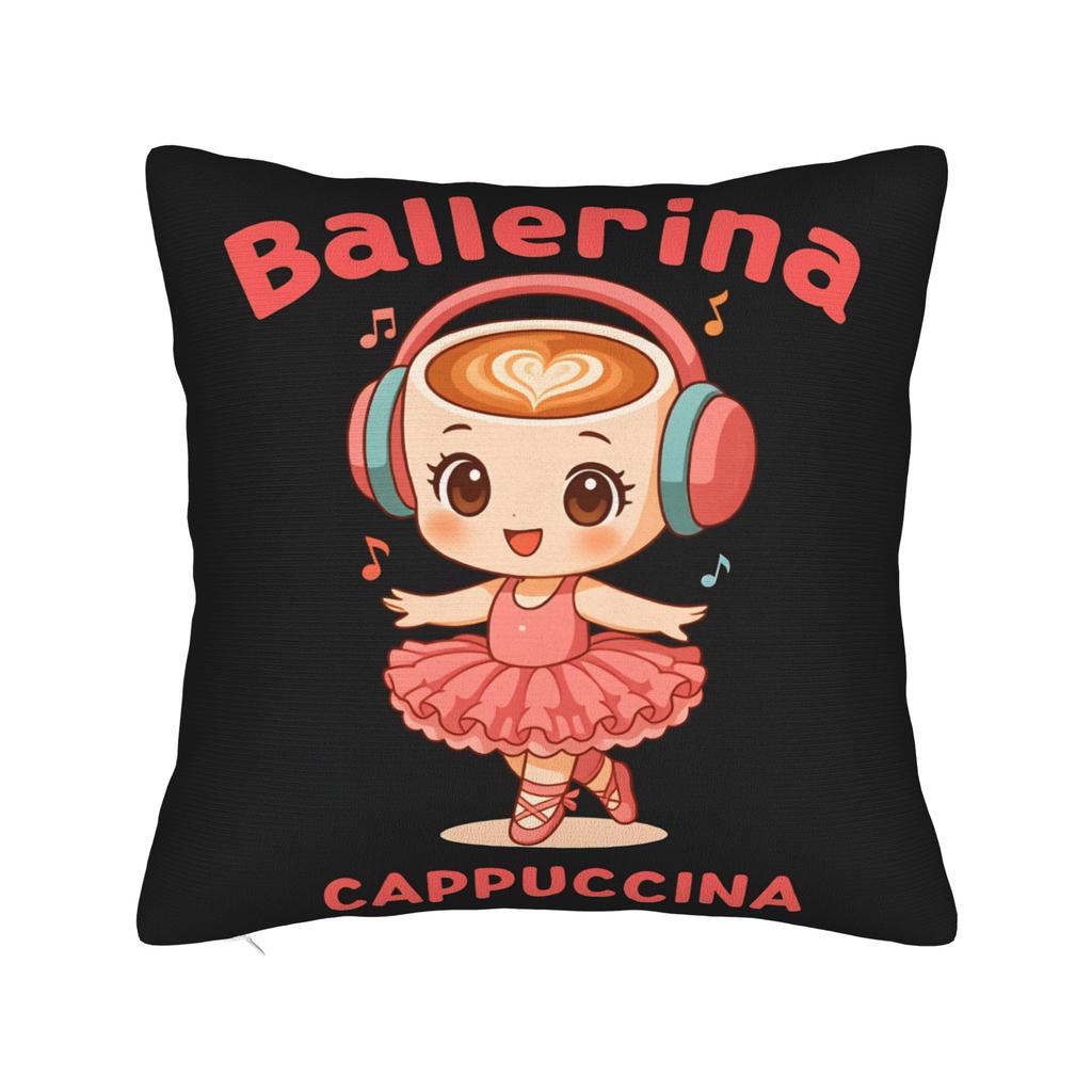 Pillow Case Italian Brainrot Meme Print Pillow Cover For Office Car Home Decor Retro Trendy Pillowcases