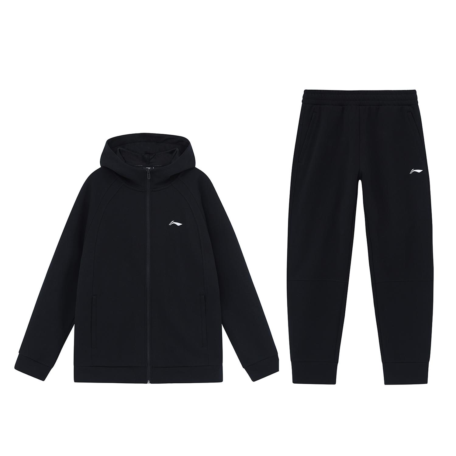 

Li-Ning 3D Cut Simple Versatile Sports Leisure Suit Unisex Sets AWEU027-1 L