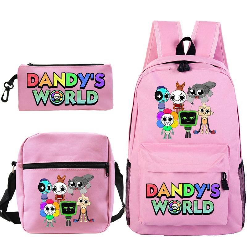 Game Dandy's World Peripheral Printed Backpack Elementary and Secondary School Bag Combination Set