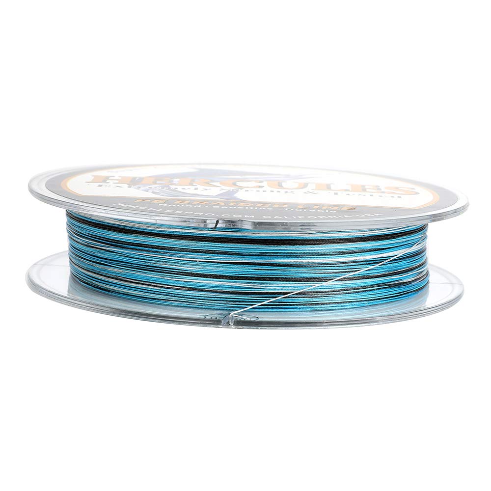 Hercules PE Fishing 15 High High Suitable for Surf Camouflage Blue 500M Line, 8-Strand Braided, Colors, Strength, Sensitivity, Durable, Versatile,