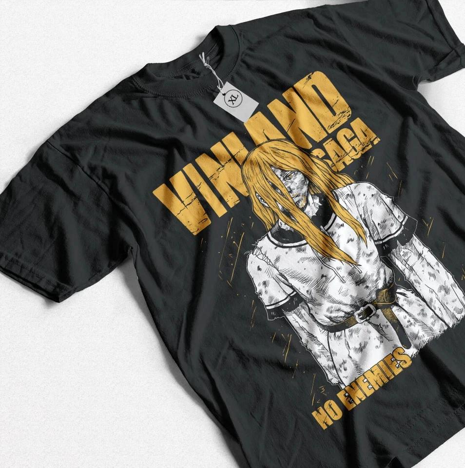Vinland Saga Tshirt Thorfinn Shirt No Enemis Vinland Unisexga Shirt Black S