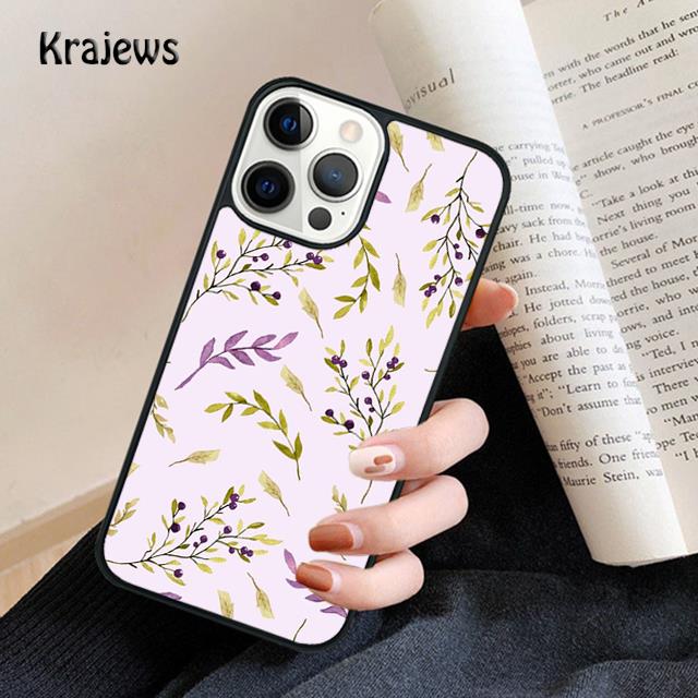 Minimalist Aesthetic Flower Phone Case For iPhone 17 Air 16 15 14 Max Plus 11 12 13 Pro Max Phone Cover Coque Fundas