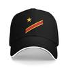 DR Kongo Kongo Flagge Baseballkappe Trendige Trucker-Kappe Frühling Unisex Damen K-Pop Rock Baseballkappen