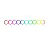 10Pcs Set 3D Honeycomb Car Sticker Vinyl Material Body Decor Sticker  for Headlamp Decoration