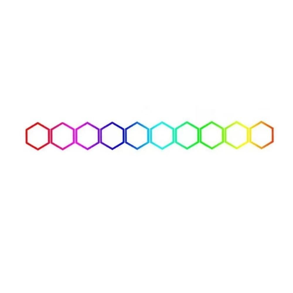10Pcs Set 3D Honeycomb Car Sticker Vinyl Material Body Decor Sticker for Headlamp Decoration
