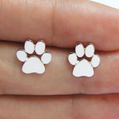 1 Pair Earrings Stylish Animal Footprint Shape Women Teen Girls Jewelry