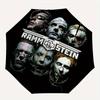 1pc Rammstein Automatic Folding Umbrella - Portable 3-Fold Design, 8-Bone Iron Frame Outdoor Umbrella, Ideal Gift for Fans, Travelers, Daily Use,
