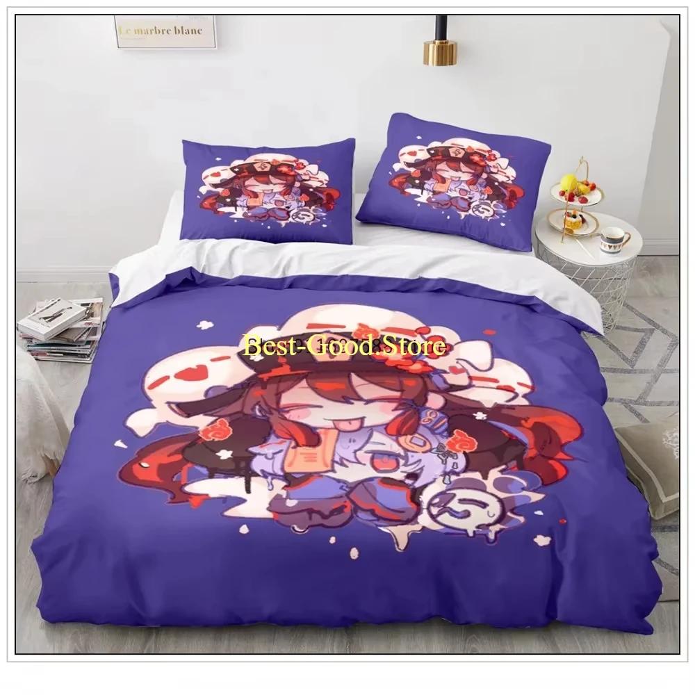 Game Genshin Impact Klee Cosplay Duvet Cover Anime Cartoon Bedding Set Diona Coplay Bed Set Quilt Comforter Covers Home Textiles