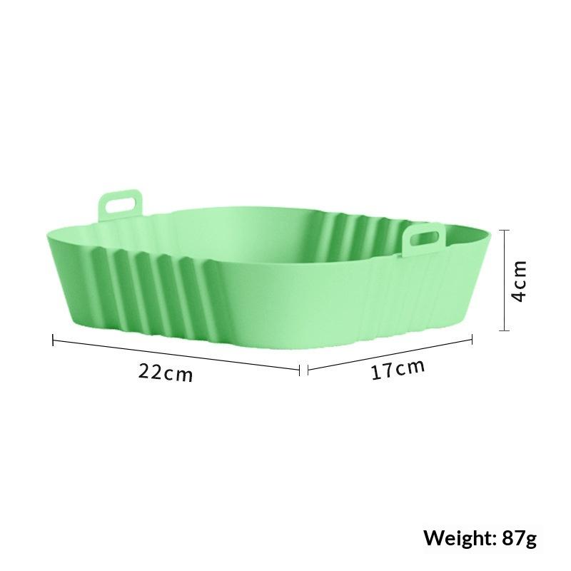 1/3/6Pcs 450°F Silicone Non-Stick Dual Texture Dishwasher Safe Crispy/Steam Cooking Baking Tray Air Fryer Mats