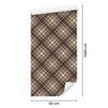 Brown Checkered Wallpaper in Brown, Beige and Rust for Living Room and Bedroom 50x1000