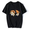 Japanese Cat Anime Neko RaUnisex T Shirt Unisex Women Aesthetic Loose Breathable Vintage Tshirt Harajuku Streetwear Camisetas Hombre