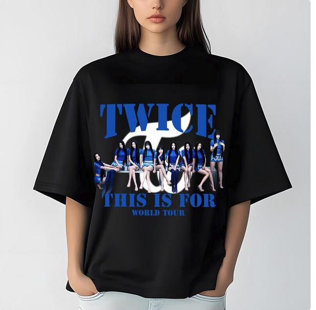 Twice This Is For World Tour 2026 Shirt Twice Kpop Shirt Unisex T-Shirt XL