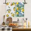 Lemon Kitchen Towel Microfiber Absorbent Dish Towel Farmhouse Dishcloth Hand Towel for Kitchen Bathroom Coast Party Decor