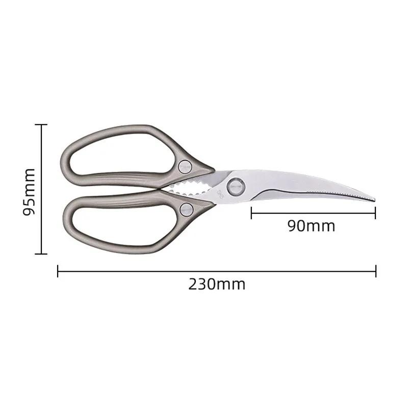 Edelstahl Power Huhn Knochen Schere Aluminium Legierung Griff Grill Cutter Haushalt Küche Werkzeug Mit Nussknacker