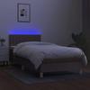 Maison Exclusive - Sommier à lattes de lit avec matelas LED Taupe 80x200 cm Tissu