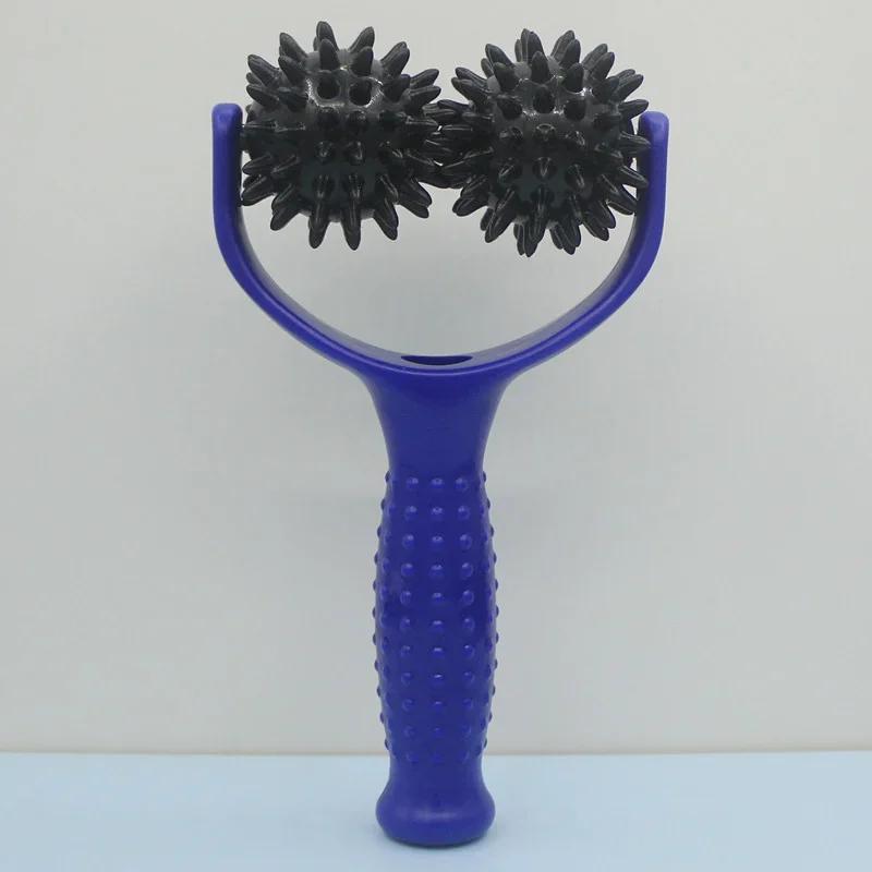 2 Roller In 1 - Handheld Trigger Point Acupuncture Reflexology Spiky Massage Balls Massager Roller Full Body Soreness Relief