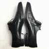 80s HEINRICH DINKELACKER (Former APOLOO) Plain Toe Shoes Black size 9.5 27.8 Vintage /WZF-32(USED)