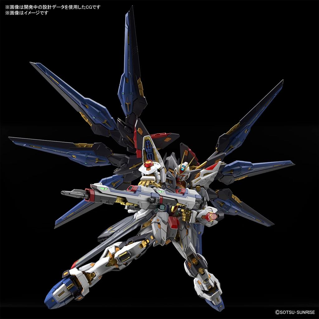 BANDAI SPIRITS MGEX Mobile Suit Gundam SEED DESTINY Strike Freedom Gundam 1/100 Scale Color-coded Plastic Model