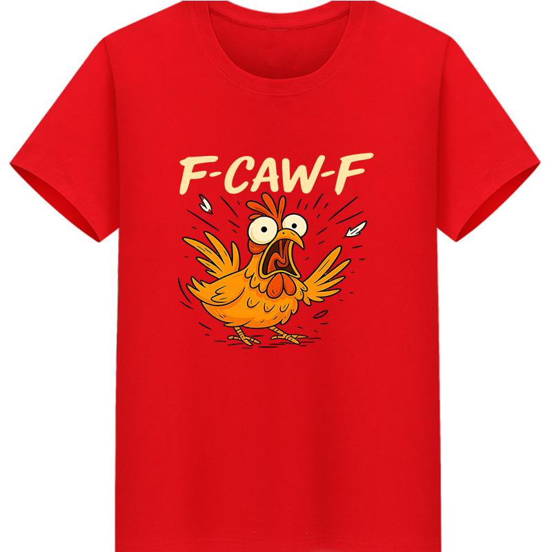 COTTON Frantic Cartoon Rooster TShirt Cool Casual Pride Tee Unisex New Fashion TShirt for Unisex and Women Street Style