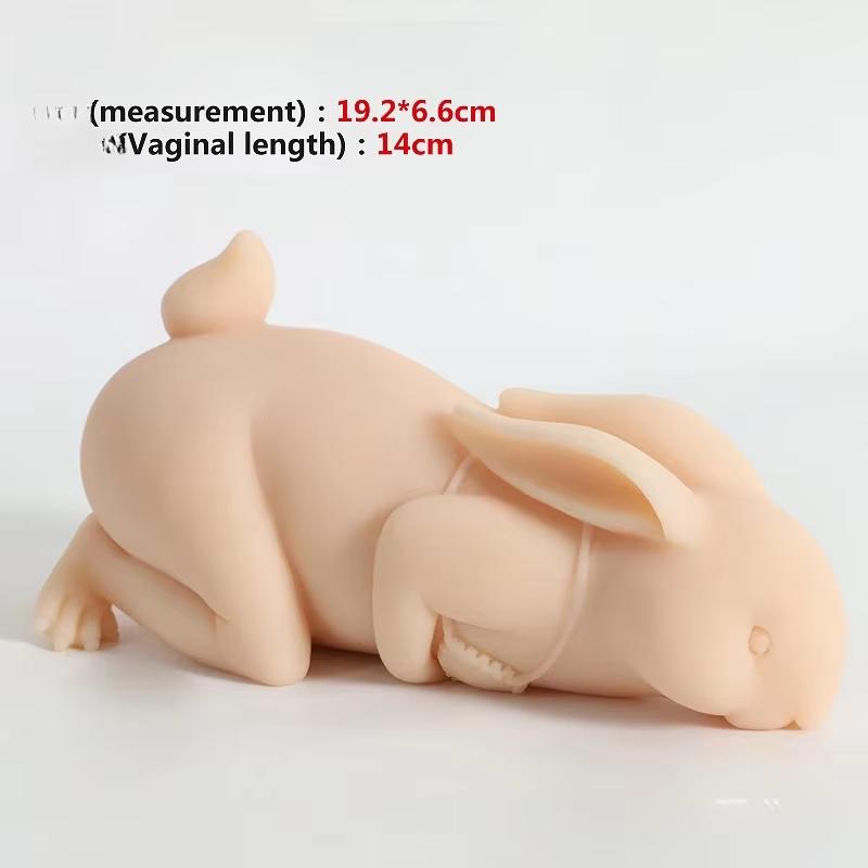 New Male Masturbation Sex Toy 0.5kg Rabbit Model Realistic Vaginal Channel Adult Male Masturbator Pussy Can Be Inserted