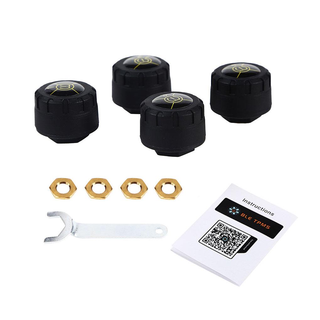 Bluetooth 5.1 Car TPMS Tire Pressure Alarm System Sensor Android/iOS Tyre Pressure Monitoring System 8.0 BarBluetooth 5.1 Tpms Tire