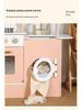 Kids Wooden Play Kitchen Set: Colorful Stove & Cuttable Cooking Toy