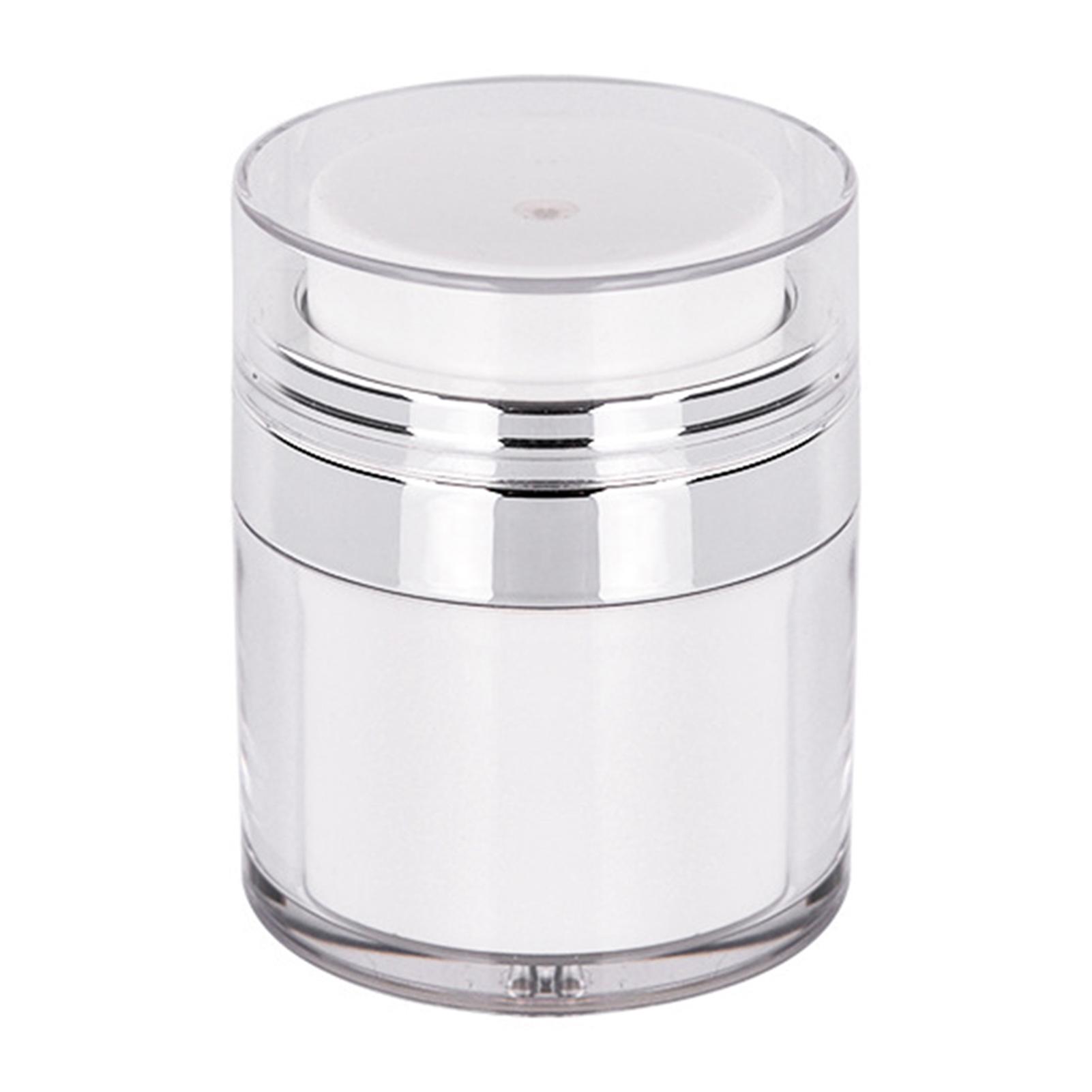

100ML Transparent Empty Creams Pump Jar Travel Makeup Tool Storage Portable Refillable Cosmetic Cream Container Cans for Women 15ML&Acrylic белый