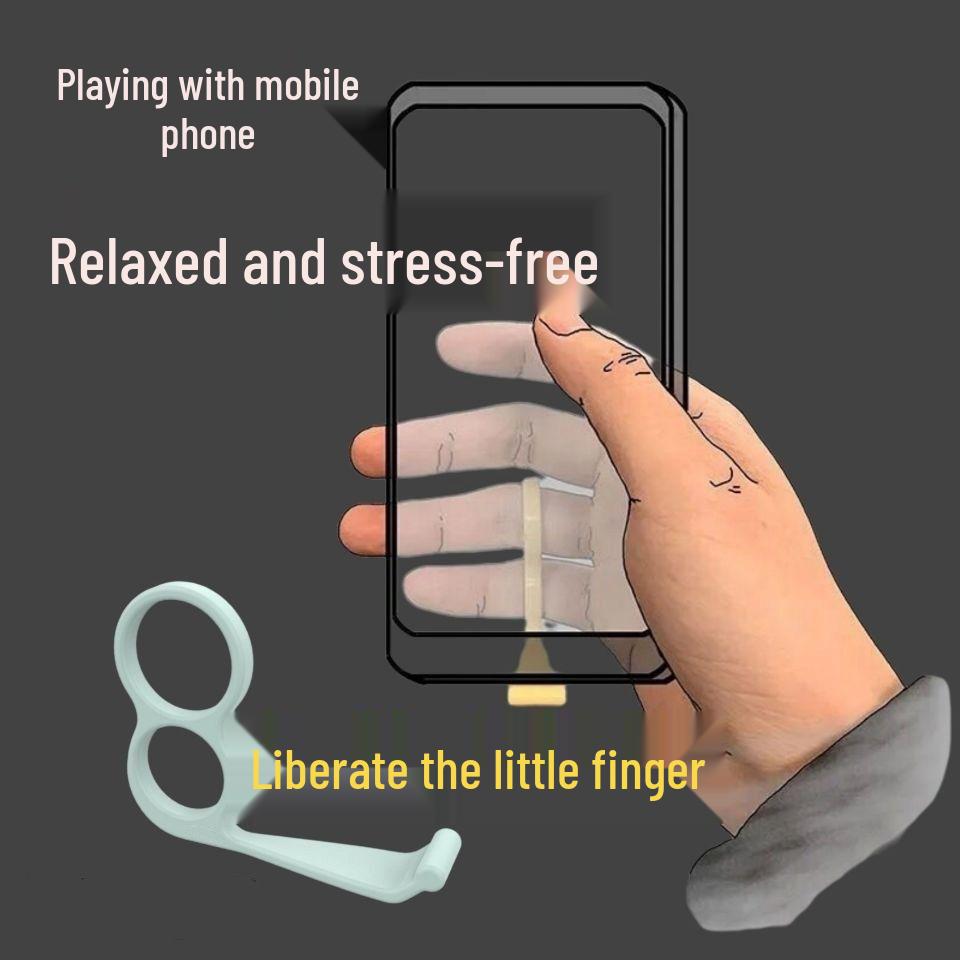 Adjustable Desktop Phone Holder & Finger Ring for Douyin and Dramas