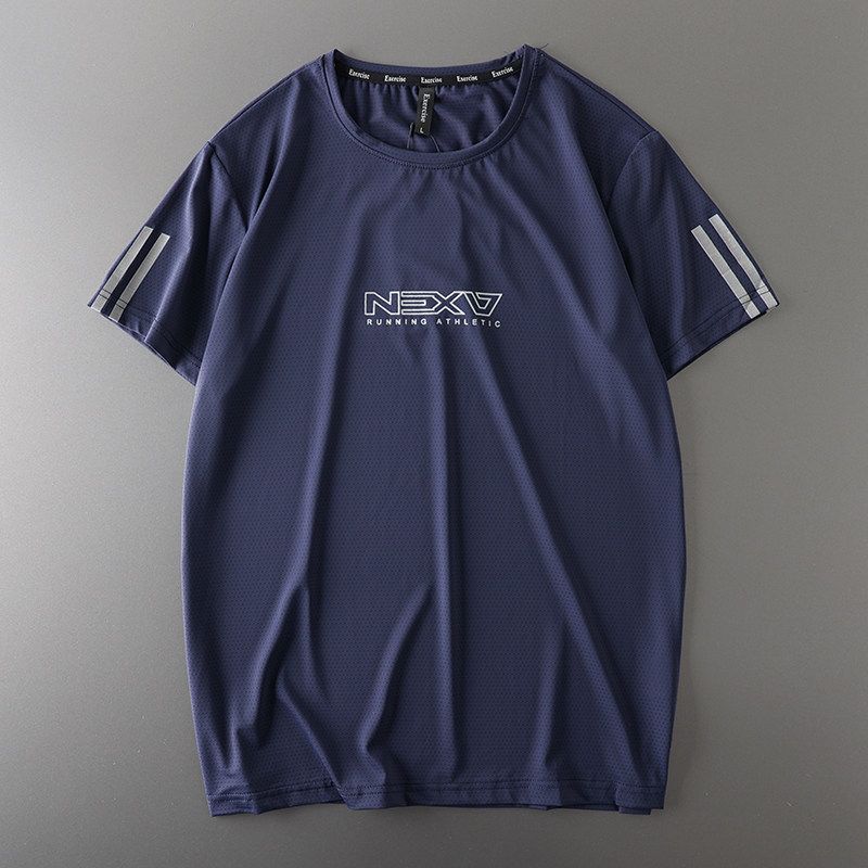 Cut Label Plus Size Quick-Drying Mesh Short Sleeve Export T-Shirt