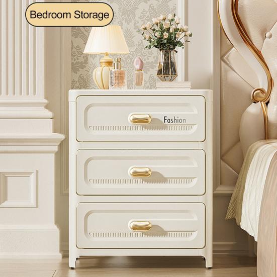 Storage Cabinet Strong Load-Bearing Heavy Duty Storage Organizer with Pulley Design Bedroom Living Room Decor