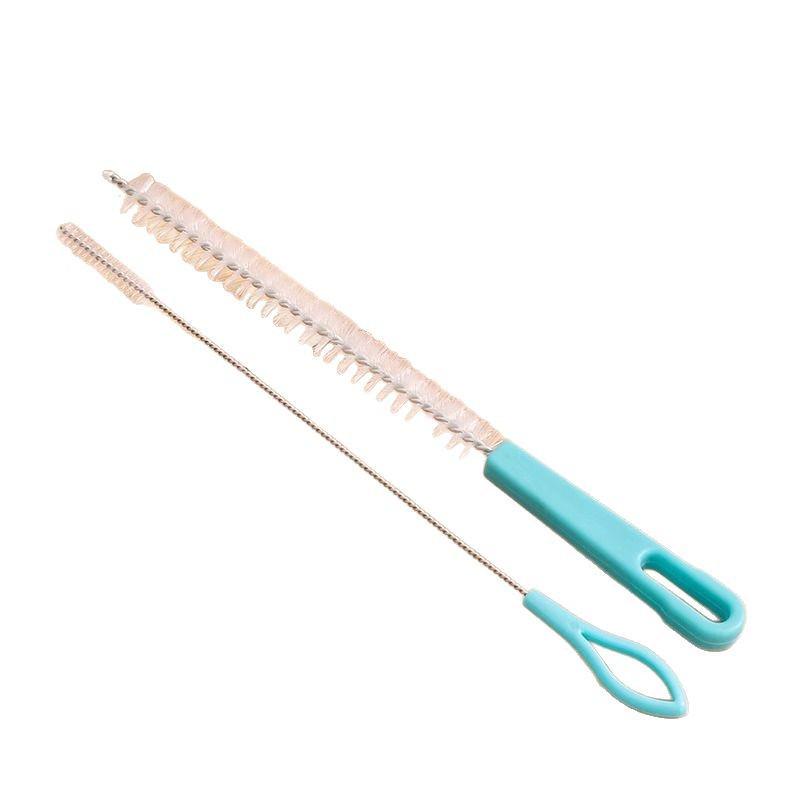 Lotus Root Hole Cleaning Brush Set: Clean Milk Bottles, Cups, Straws, and Icing Tips with Stainless Steel Brushes