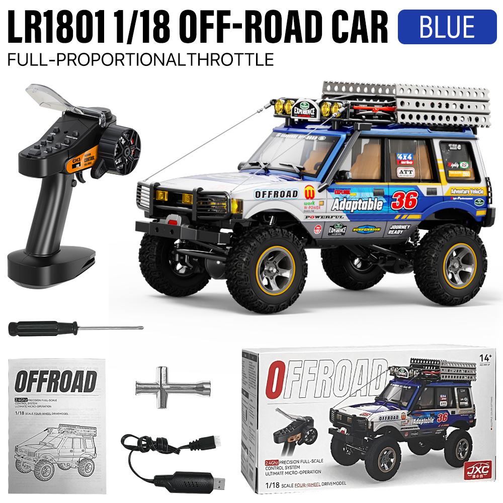 

9IMOD LR1801 Радиоуправляемая машина 1:18 Внедорожный Скалолазный Автомобиль Полный Привод Профессиональный Радиоуправляемый Автомобиль Игрушечная Модель Машинки Мальчик Взрослый синий