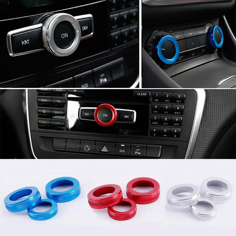 

Для Mercedes-Benz AB CLA GLA класса 13-19 3 шт. центральный кондиционер A/C кнопка переключения накладка салона автомобиля