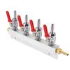 High Quality CO2 Gas Splitter Durable Metal Materials Home Brewing Supplies CO2 Regulator For Beverage Dispensing