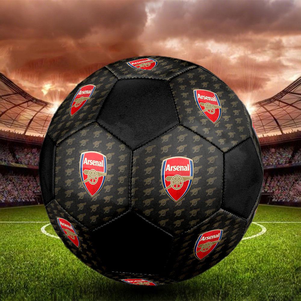 Pallone da Calcio Arsenal Football Club Taglia 5, Cucito a Macchina in PVC, Resistente e ad Alto Rimbalzo, Adatto a Tutte le Età, Merchandising per tifosi, Partite e Uso all'Aperto.