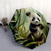 1pc Panda Forest Auto-Fold Umbrella with One-Touch Open/Close - 8 Reinforced Ribs for Windproof Stability,  yy251118126