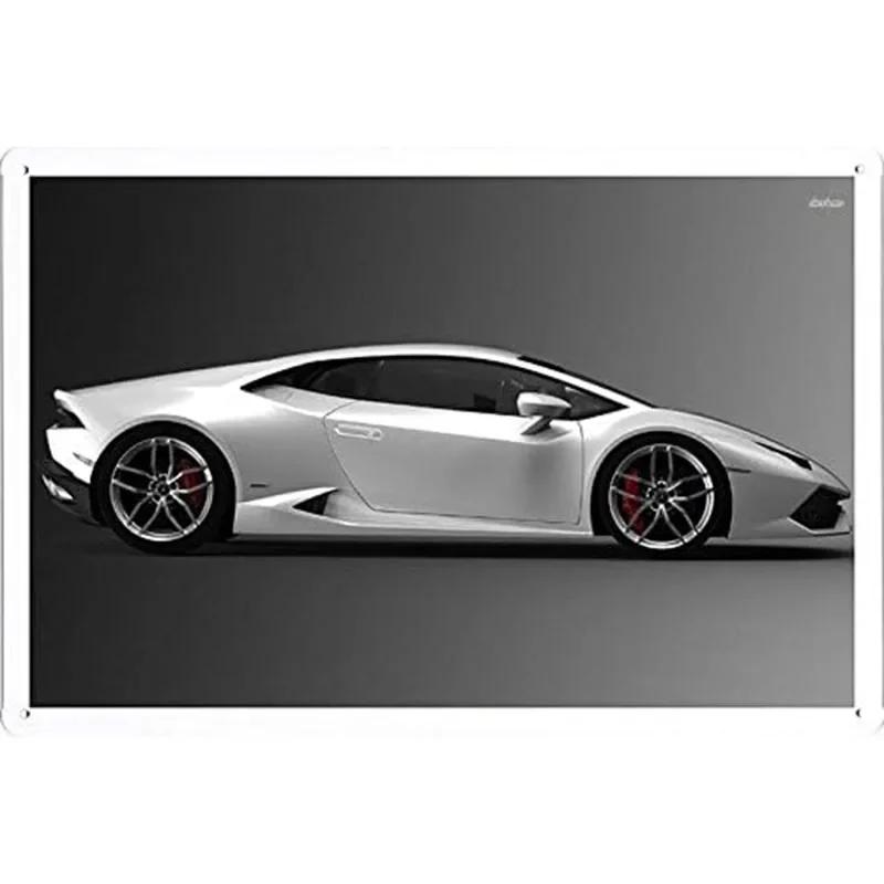 Auto Metal Tin Signs Plaque Sports Car Wall Decoration Vintage Art Posters Iron Painting for Man Cave Home Cafe Garage Club Bar