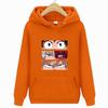 Langermet for menn og kvinner Uformell mote gensere Japansk tegneserie løs hettegenser Komfortabel kreativitet Streetwear