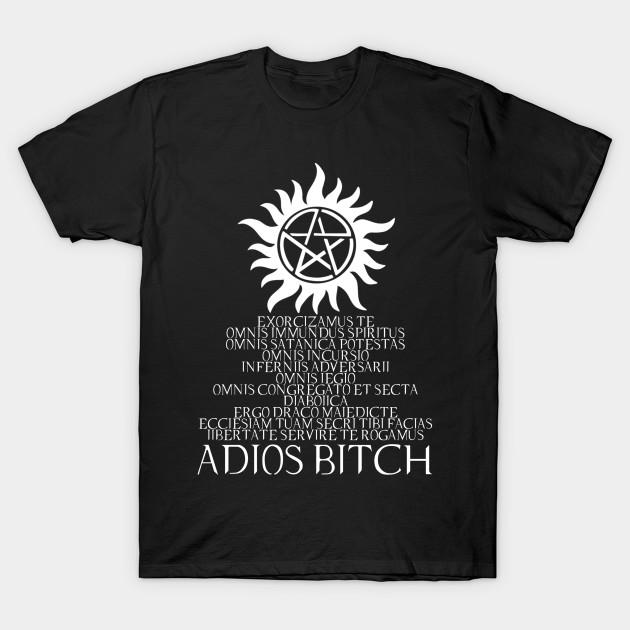

Men Black Print T-shirt Supernatural No-Cut Transfer Paper Print Cotton Tshirt 3XL чорний