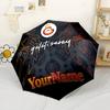 Galatasaray1 Personalized Text Umbrella Automatic Umbrella with 8-Rib Durable Plastic Iron Perfect for Outdoor Adventures Elegant