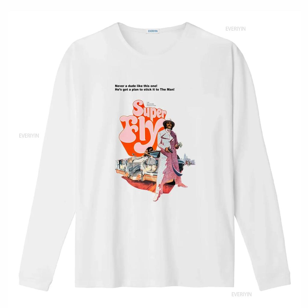 Super Fly T Shirt Classic Movie Retro Style Superfly Vintage Design Fashionable Vintage Washed Unisex Soft Homme Streetwear
