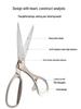 Japanese Retro Tailor Scissors: Stainless Steel, Large, Labor-Saving, Handmade Fabric Cutting Scissors