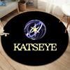 KATSEYE Round Area Rug,Carpet Rug for Living Room Bedroom Sofa Playroom Decor,Non-slip Floor Mat