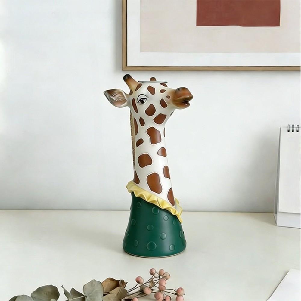 Floral Arrangement Animal Vase Modern Giraffe Vase Creative Art Vase  Home Decoration