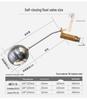 ELEKO Stainless Steel Automatic Water Level Float Valve Controller