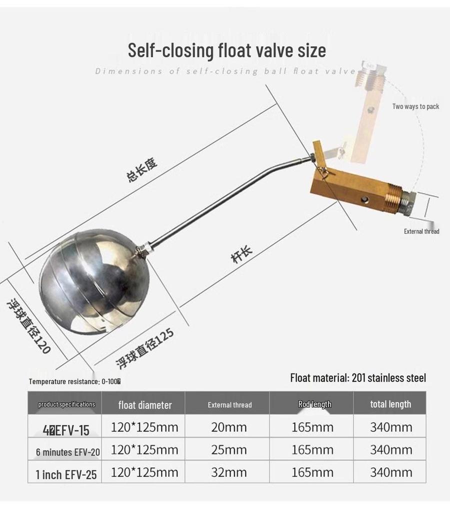 ELEKO Stainless Steel Automatic Water Level Float Valve Controller