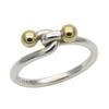 Used TIFFANY&Co. Ring Double Eye EU#52.5 Silver925/K18 Yellow Gold 2.5g Silver Yellow Gold Combination