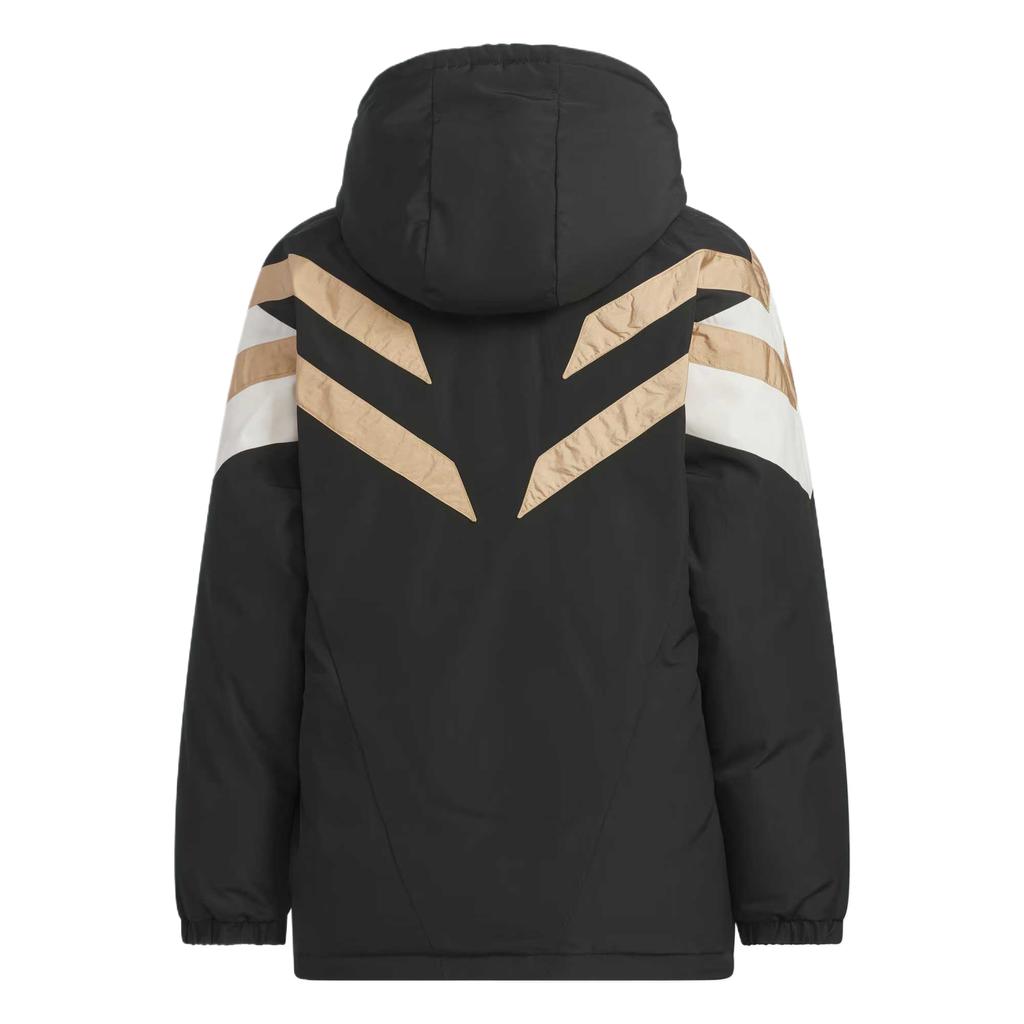 Adidas Originals Down Jacket Warm Zipper Hooded Loose Duck Down Coat Kids Jackets KC5390