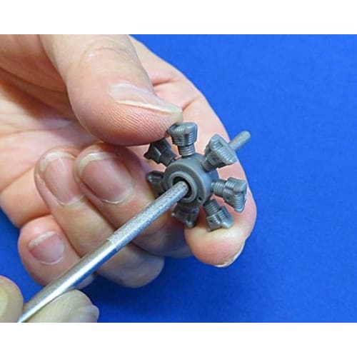 Shimomura Alec Shokunin Katagi #400 Diamond File, Round Bar S (Marubose) 2, 3.0mm Diameter, Plastic Model Tool, AL-K263