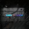 GIRL RACER Aufkleber für Auto, Auto-Fenster, abnehmbare Vinyl-Aufkleber, ölbeständige Dekoration, Motorrad-Kraftstofftank-Verkleidung, Zeichen für Fahrerin